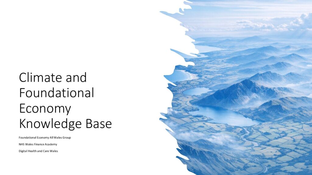 thumbnail of Climate and Foundational Economy Knowledge Base
